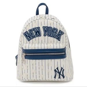 Loungefly MLB New York Yankees Pinstripe Mini Backpack